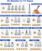 240PCS Cake Decorating Supplies Kits Cake Turntable, 100 Piping Bags 100 Disposable Cupcake Liners 24 Icing Piping Tips 3 Icing Scrapers 2 Spatulas Cake Leveler for Baking