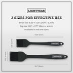 Lightyear Silicone Basting Pastry Brush Set (2 Pcs) ❘ 450°F Heat Resistant Oil Brush for Your Kitchen - Ideal For BBQ’s, Baking & Cooking | 100% Food Grade Silicone - BPA Free & Dishwasher Safe