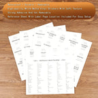 5 Pcs Glass Food Storage Containers With 132 Pantry Labels Preprinted - Thicken(3mm) Jars Airtight Bamboo Lid Stackable Kitchen Canisters Set For Candy, Cookie, Rice, Sugar, Flour