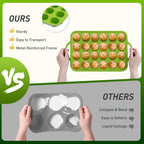 24 Cups Silicone Muffin Pan with Metal Reinforced Frame Cupcake Tray Egg Mold Great Grandma Christmas Xmas Birthday Mother Gifts Ideas Grandmother Gigi Granny Nana Glamma Mawmaw Yaya AAbuelita Mamaw