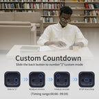 Productivity Timer Flip Gravity Sensor Cube Timer Countdown & Countup,Mute & Vibrate & Sound，5/10/30/60min & Custom Timing, Perfect for ADHD,Work,Learning,Kitchen Cooking