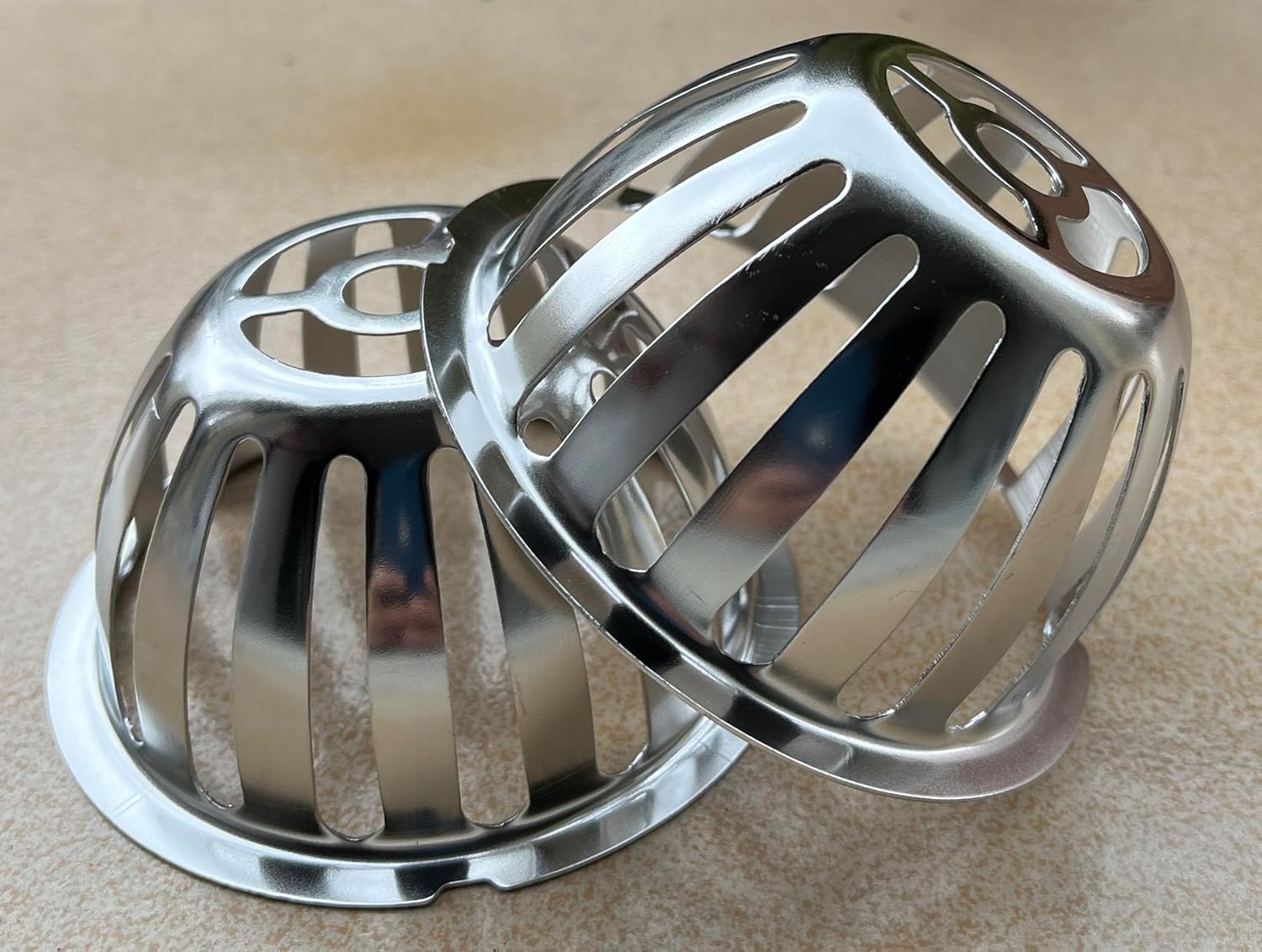 Stainless Steel Roof Dome Drain Cover Strainer Anti-Clogging Atrium Grate 2pcs/pk (Φ: 4 inch)