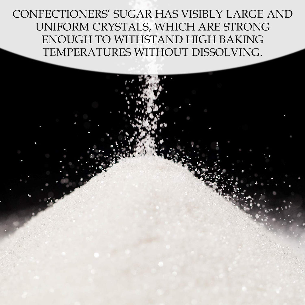 The Spice Lab Confectioners Sugar - Extra Coarse Sugar - 1 Pound - Con AA - Sugar Crystals for Baking and Cupcake Decorations - Excellent for Decorating Candy - Perfect for Bakeries