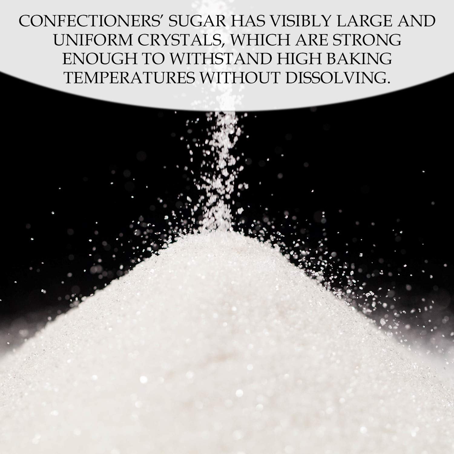 The Spice Lab Confectioners Sugar - Extra Coarse Sugar - 1 Pound - Con AA - Sugar Crystals for Baking and Cupcake Decorations - Excellent for Decorating Candy - Perfect for Bakeries