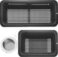 LASSHSWA Collapsible Colander and Strainer for Kitchen, Over the Sink Strainer Basket for Kitchen, Fruit Pasta Food Strainer Expandable Plastic Colander with A Sink Drain Strainer Stainless Steel