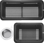 LASSHSWA Collapsible Colander and Strainer for Kitchen, Over the Sink Strainer Basket for Kitchen, Fruit Pasta Food Strainer Expandable Plastic Colander with A Sink Drain Strainer Stainless Steel