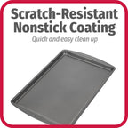 GoodCook AirPerfect Non-Stick 17” X 11" Cookie Sheet Set , Homemade, Frozen & Leftover Slices, Set of 2