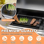 Universal Nonstick Cast Iron Griddle for Gas & Charcoal Grills & Stove Top, Thickened 25" x 16" Flat Top Grill Griddle Plate with Extra High Sidewalls, Grease Groove & Handles, for Camping