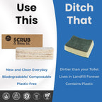 Scrub & Throw XL Scrub Sponges (Pack of 15), All-Purpose Household Natural Loofah Sponges, for Dishes, Cleaning, Non-Scratch