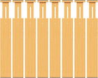 BAMBUROBA Bamboo Drawer Dividers, Adjustable Expandable Drawer Organization Separators - 17-22" for Bedroom, Bathroom, Dresser and Office - 8-Pack