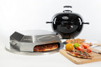 Onlyfire Stainless Steel Pizza Oven Kit for 22 Inch Charcoal Kettle Grilll - Outdoor Grill Top Pizza Oven Kit, Pizza Maker Tool Set Including Pizza Chamber, Pizza Stone, Pizza Peel and Thermometer