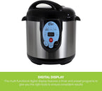 CAREY DPC-9SS Smart Electric Pressure Cooker and Canner, Stainless Steel, 9.5 Qt