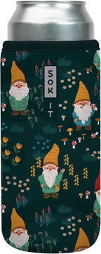 Sok It CanSok Sleeve for Beer & Soda Insulated Neoprene Cover (Rollin' with my Gnomies, 25oz Can Sleeve)