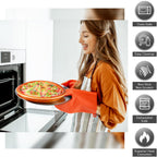 Thenshop 8 Pieces 8 Inch Pizza Pans Bulk Stainless Steel Sets Round Bakeware Pizza Trays for Oven Kitchen Baking Home Restaurant Picnics Holiday Activities Safe Sturdy Reusable Easy Clean(Silver)