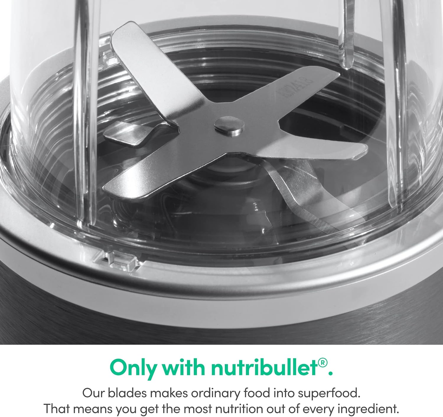 nutribullet Personal Blender for Shakes, Smoothies, Food Prep, and Frozen Blending, 24 Ounces, 600 Watt, Gray, NBR-0601WM