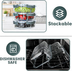 VERONES 10 Pack Glass Meal Prep Containers 2 Compartment Set, 30 OZ Airtight Glass Lunch Containers, Glass Food Storage Containers with Lids, for Microwave, Oven, Freezer & Dishwasher Friendly，Grey