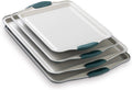 Country Kitchen Nonstick Stackable Bakeware Set - Heavy Duty, Durable, Easy Release Baking Set, Sage, 4 Pcs