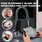 Moongiantgo Meat Slicer Electric with Removable 7.5’’ Blades Stainless Steel, 0-18mm Adjustable Thickness, Deli Food Slicer with Child Lock Protection for Meat, Fruit, Bread, Cheese, 110V