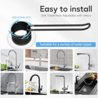 Stylish and Functional Dish Towel Holder - Keep Your Kitchen Rags and Dishcloths Neat and Within Reach with This Sink Dish Cloth Holder and Storage Rack! (2, Black)
