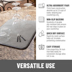 Bellemain XXL Dish Mat Microfiber Dish Drying Mat, Super absorbent (Grey, 16" x 18")