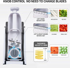 Safe Mandoline Slicer,Vegetable Potato Slice Food Cutter for Kitchen,Thickness Adjustable Upright Veggie Chopper for Fast Meal prep (Gray)