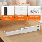 Lifewit 5 Pack Clothes Drawer Dividers 2.36" High, 11"-17" Adjustable Drawer Organizer for Clothing/Makeup, Plastic Expandable Separators in Kitchen/Dresser/Bathroom/Office Organization & Storage