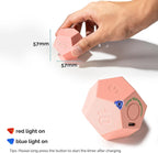 KADAMS Pomodoro Cube Timer Productivity-11 Preset Countdowns, Flip-to-Start Gravity Activation - Sound Vibrate Mute Rechargeable - Ideal for ADHD Kid Kitchen Classroom Cook Study Exercise - Pink