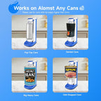 Davivy Electric Can Opener,Stainless Steel Slim Automatic Can Opener,One Touch Easy to Use for Arthritis (Silver+Royal Blue)