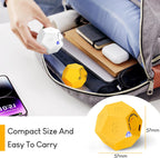 Yellow Pomodoro Timer - 11 Preset Productivity Cube, Ring/Vibrate Mode, Rechargeable, Perfect for Cooking, Learning, Exercise and Beauty