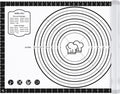 Silicone Baking Mat,26" x 16" Non-slip Dough Rolling Pastry Mat Non Stick Baking Sheet Mat with Measurement Cookies,Macarons,Bread
