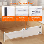 Lifewit 18 Pack Drawer Dividers 4" High, 11-17" Adjustable Drawer Organizers for Clothes, Expandable Dresser Separators in Bedroom/Bathroom/Kitchen/Office Organization and Storage, White