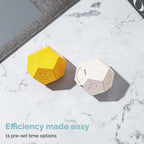 KADAMS Pomodoro Cube Timer Productivity-11 Preset Countdowns, Flip-to-Start Gravity Activation - Sound Vibrate Mute Rechargeable - Ideal for ADHD Kid Kitchen Classroom Cook Study Exercise - White