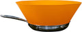 Frywall Splatter Screen Alternative 10" - Stops Grease Splatter Without Trapping steam - Continuous Access - Dishwasher Safe - Compact Storage (Orange)
