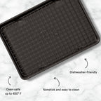 Great Jones Little Chill Wire Cooling Rack (Pepper) | Nonstick Baking Rack, Heavy-Duty Aluminized Steel | Fits Quarter-Sheet Pans for Cooking and Baking | Oven-Safe 450°F, Dishwasher-Friendly