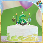 13 Pcs Dynamite Candles 12 TNT Themed Birthday Cake Candles and Number 6 Candle Cake Topper for Pixel Theme Birthday Party Anniversary Party Dynamite Theme Party Video Game Party Supplies (Number 6)