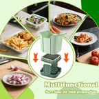 FANTEXY Onion Chopper - French Fry Cutter For Potatoes And Fruit Cutting Machine, Stainless Steel Vegetable Dicer With Grid Blades, Food Chopper With Container Manual Hand Mandoline Slicer For Kitchen