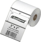 3" x 2" Mobile Printer Labels | 25 Rolls | 5250 Labels | fits Zebra ZQ630, QL420, QL320 and QLn420 Printers | Black Mark On Liner | .75" Core Rolls | by Ecotherm