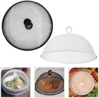 Metal Mesh Food Cover 2pcs Outdoor Mesh Food Tents Dome Screen Plate Cover 30cm Stainless Steel Fruit Fly Nets Picnic Food Umbrella for Table BBQ Camping