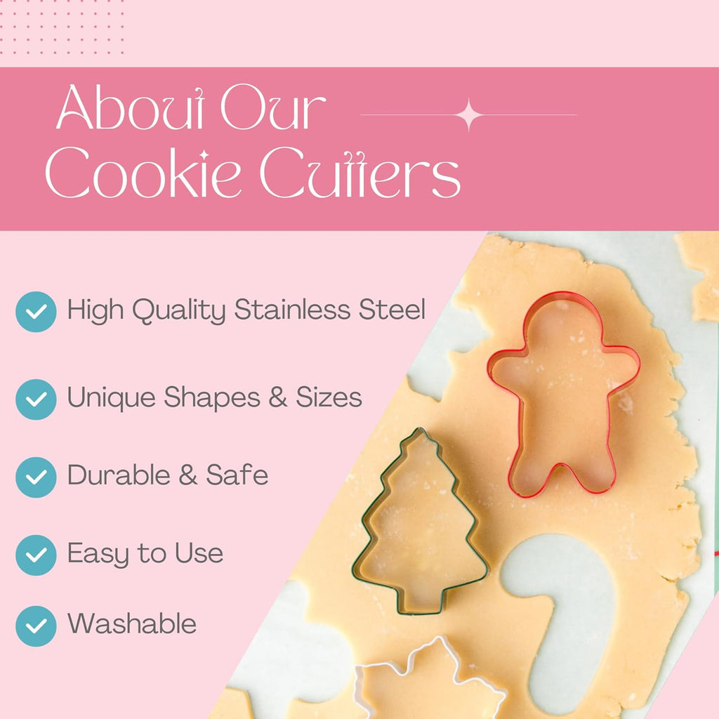 Cookie Cutter Kingdom, Christmas Cookie Cutters, Cookie Cutters Shape, Mold for Cakes Biscuits and Sandwiches (Christmas Tree)