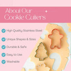 Cookie Cutter Kingdom, Christmas Cookie Cutters, Cookie Cutters Shape, Mold for Cakes Biscuits and Sandwiches (Christmas Tree)