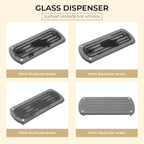 [Luxury] Kitchen Soap Dispenser Set - 16OZ Black Glass Bottle, Stainless Steel Pump, Instant Dry Tray, Waterproof Labels, Non-Slip Silicone Pad, and Dish Brush | Upgrade for Your Kitchen and Bathroom