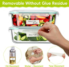 1200 Blank Removable Freezer Labels with Perforation Line for Easy Distribution and Use. Waterproof and Oil-Resistant, Suitable for Food Containers, Jars, and Kitchen Organization.(1 "x 3")