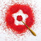 Kasvan Red Sanding Sugar Sprinkles - Edible Sugar Crystals, Baking Cake Decorations, Ice Cream Toppings cupcake Decorating, Wedding Party Chirstmas Supplies, 85g/3.2oz