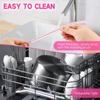10 Pcs Reusable Glass Drinking Straws, 8” Colorful Glass Straws Shatter Resistant with 2 Cleaning Brush, Set of 5 Straight and 5 Bent Reusable Straw for Beverages, Milk, Juices, Dishwasher Safe