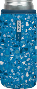 Sok It CanSok Sleeve for Beer & Soda Insulated Neoprene Cover (Sky Terrazzo, 12oz Slim Can Sleeve)