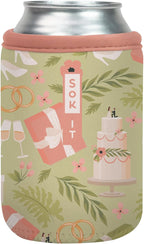 Sok It CanSok Sleeve for Beer & Soda Insulated Neoprene Cover (Bridal Bliss, 12oz Can Sleeve)