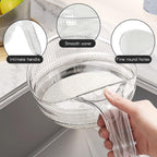 2-In-1 Rice Strainer,Large Rice Washer Beans Washer Strainers And Colanders - Washing Bowl for Fruit Washing Bowl With Strainer,Rice Washing Bowl Multifunctional Drain Basket (White)