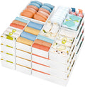 DIMJ Drawer Organizer Clothes, 24 Pack Dresser Organizer, Foldable Closet Organizers and Storage, Fabric Dresser Drawer Organizers, Drawer Dividers for Nursery, Baby Clothes, Underwears, Sock