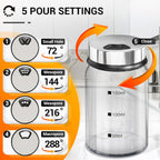 Segarty Spice Jars with Labels, 6 Pack 5oz Glass Spice Containers with Lids, Empty Clear Salt Shakers for Kitchen Condiment Storage, Spice Bottles Set with 136 Stickers, 1 Marker Pen and 1 Brush