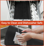 Oven Liners for Bottom of Oven, 2 Pack Reusable Large Thick Heavy Duty Teflon Oven Mat Set, Non Stick Oven Mats for Bottom of Electric Oven Gas Oven Toaster Oven Microwave Stove Grill, Easy to Clean
